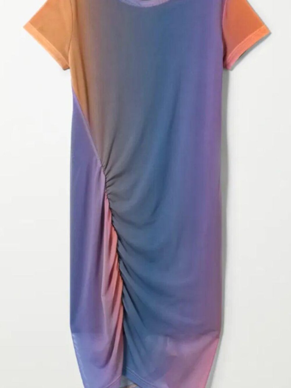 Weekday Darcy Ruched Dress - Picture 2 of 5